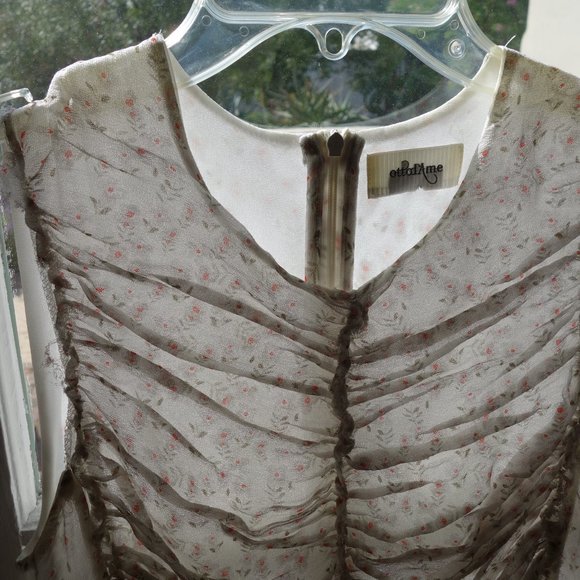 Italian Designer Otto d'Ame floral crepe dress size 4 - Picture 13 of 13